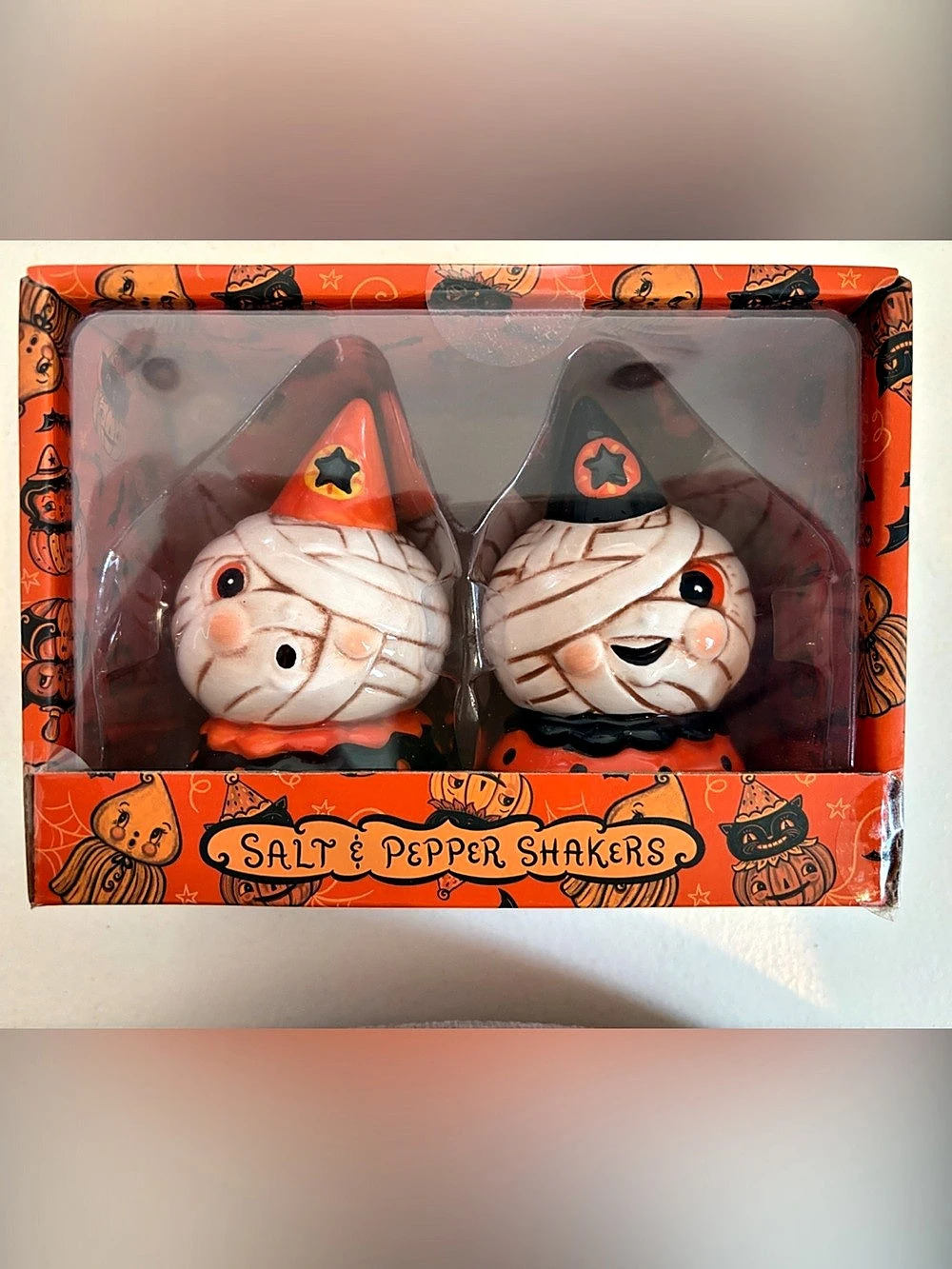 Transpac Johanna Parker Salt & Pepper Shakers Halloween Salt & Pepper Shakers